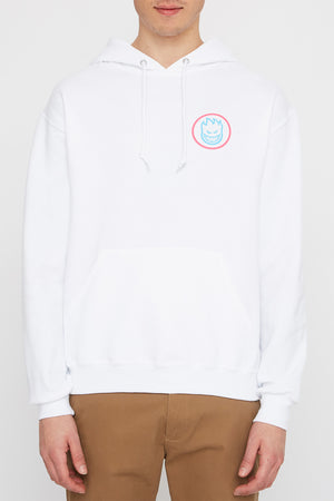 Spitfire Mens White Swirl Hoodie