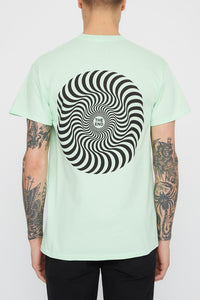 Spitfire Mens Mint Overlay Swirl T-Shirt