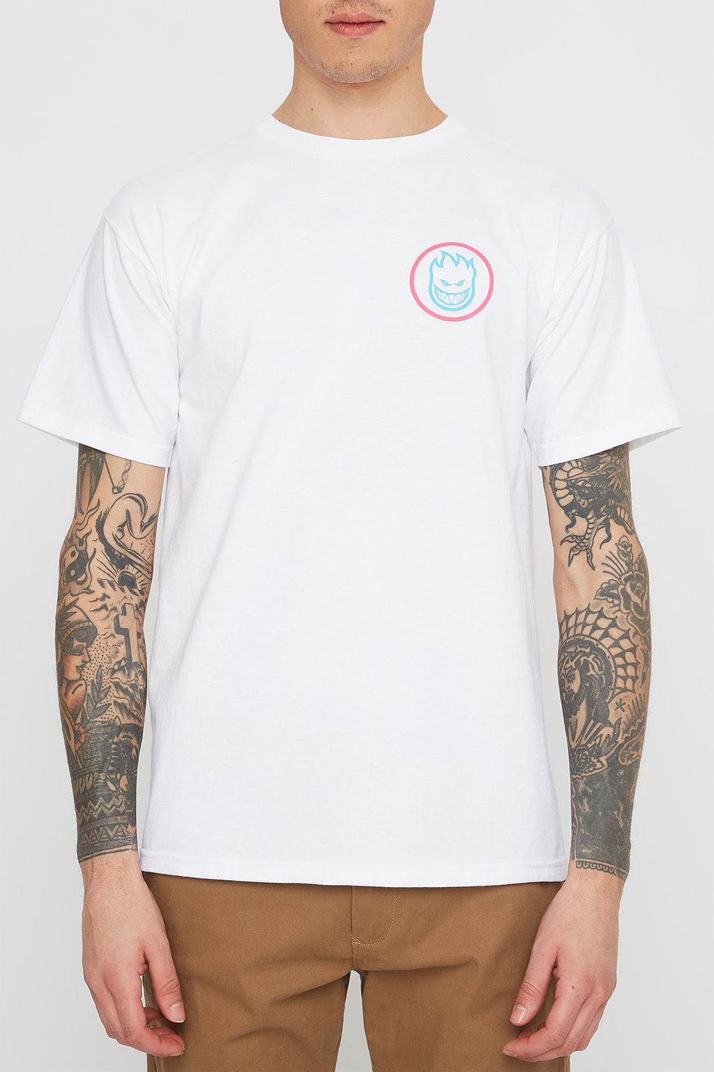 Spitfire Mens White Swirl T-Shirt