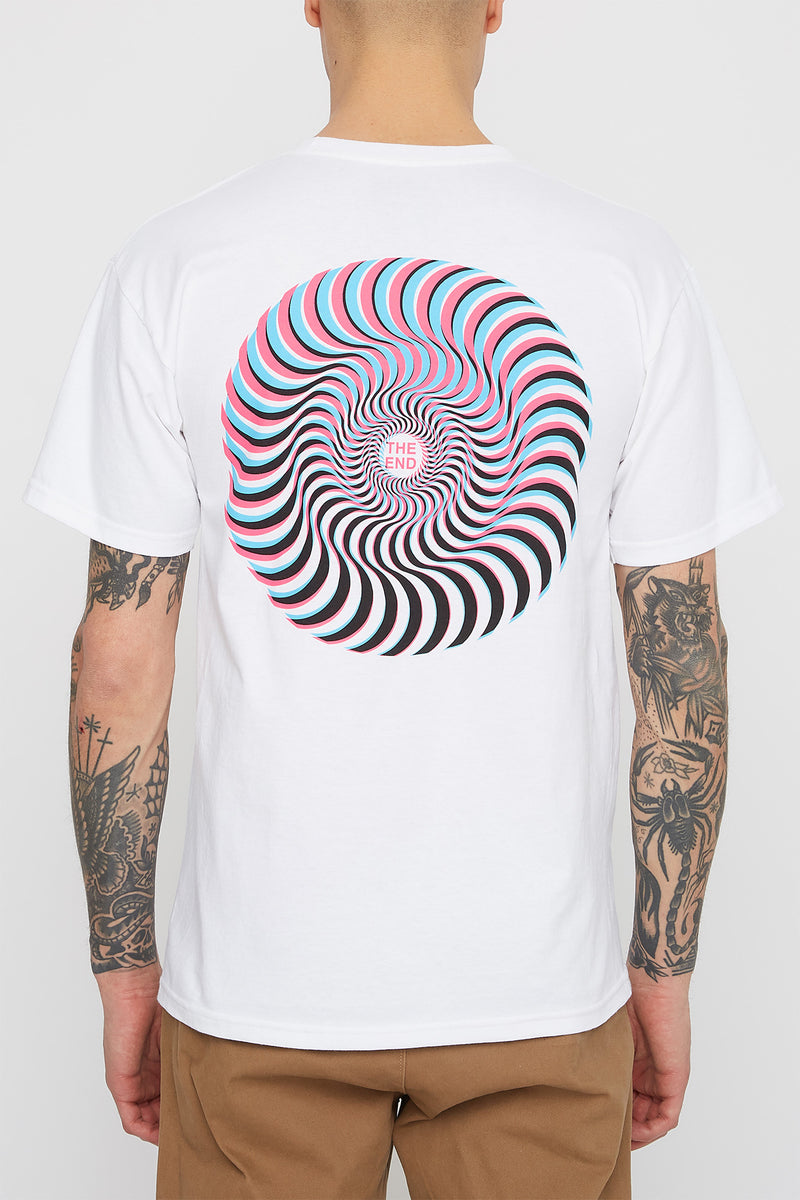 Spitfire Mens White Swirl T-Shirt