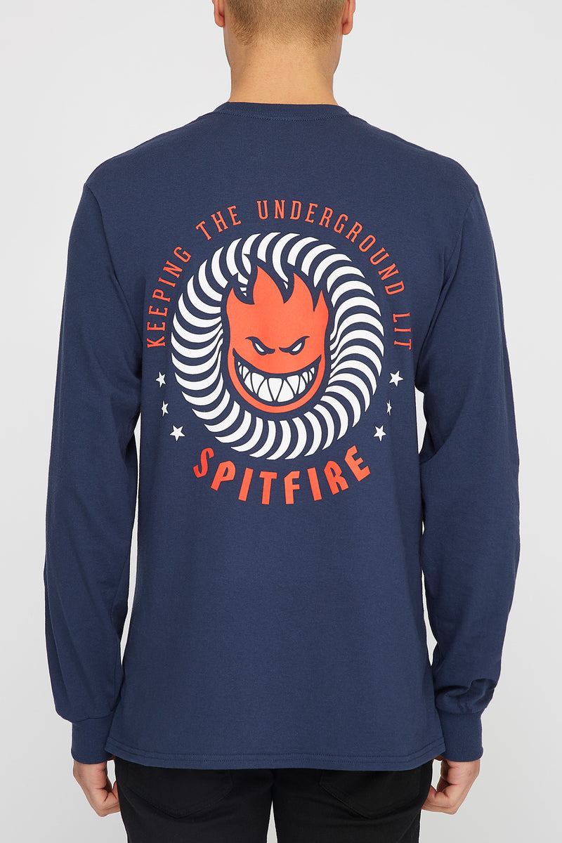 Spitfire Mens K.T.U.L Navy Long Sleeve