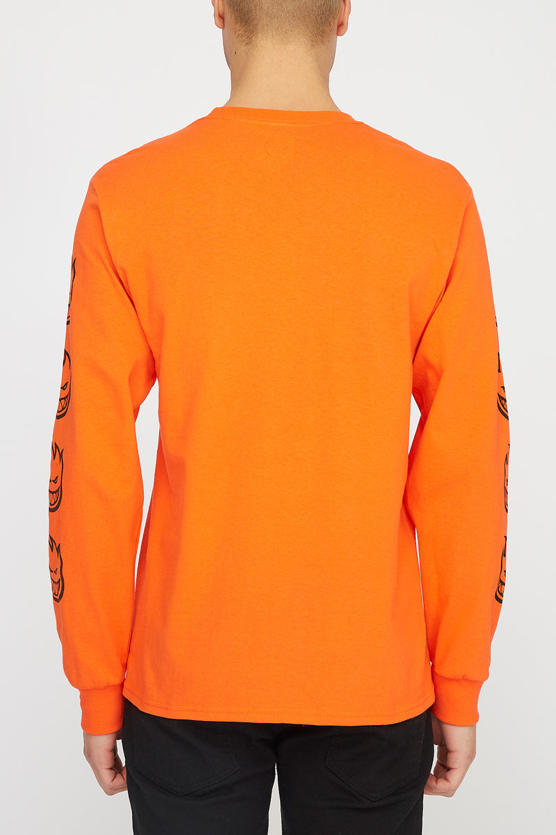 Spitfire Mens Old English Orange Long Sleeve