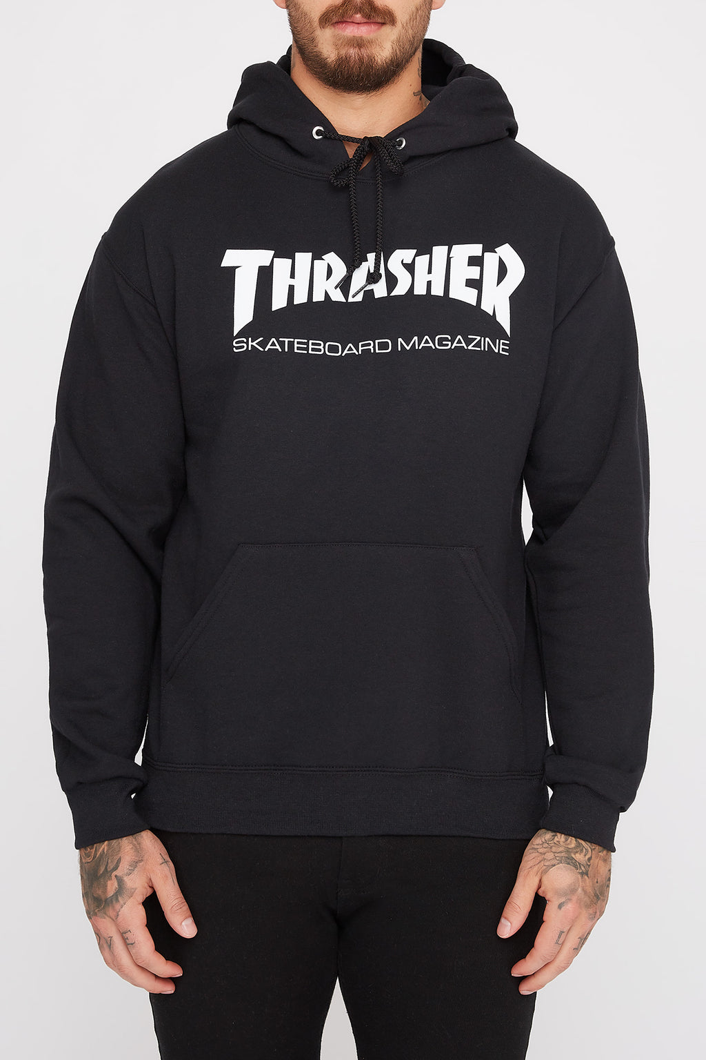 Mens Black Thrasher Magazine Hoodie