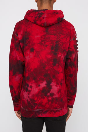 Spitfire Mens Red Tie-Dye Hoodie