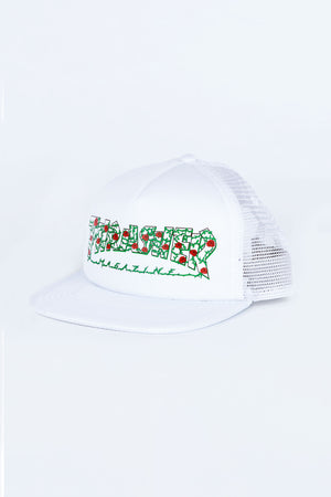 Thrasher Mens Roses White Mesh Cap