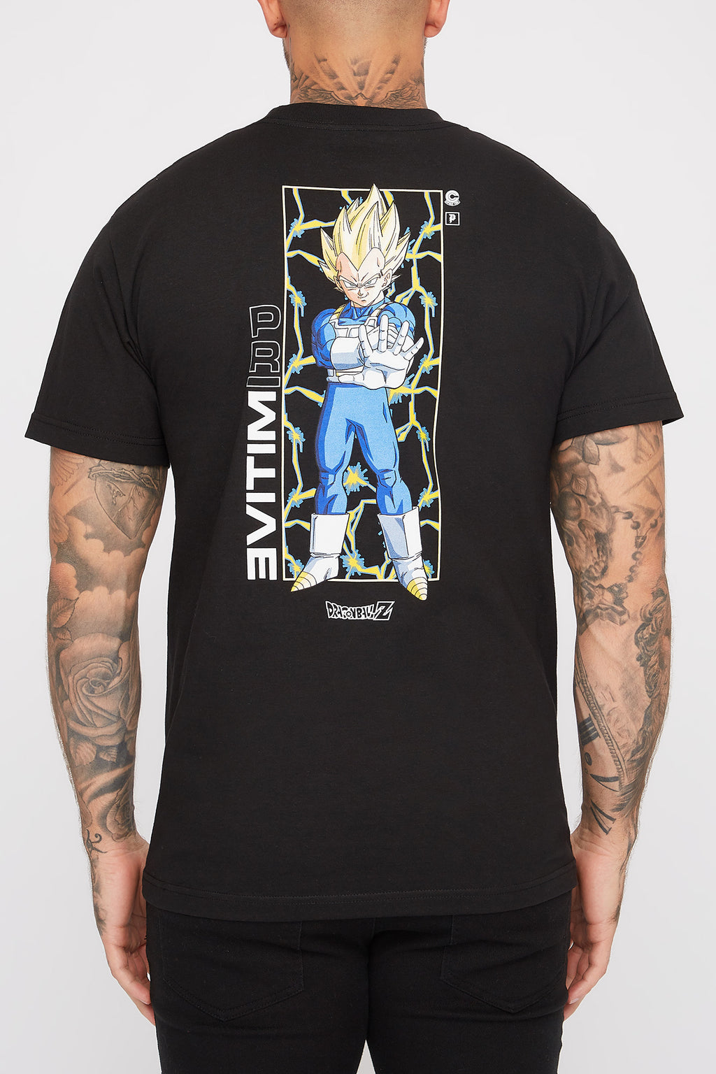 Primitive Mens Vegeta Dragon Ball Z T-Shirt