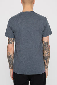 Thrasher Mens Grey Ripped Logo T-Shirt