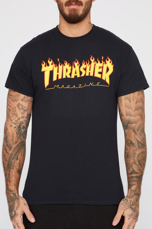 Thrasher Mens Flame Logo T-Shirt