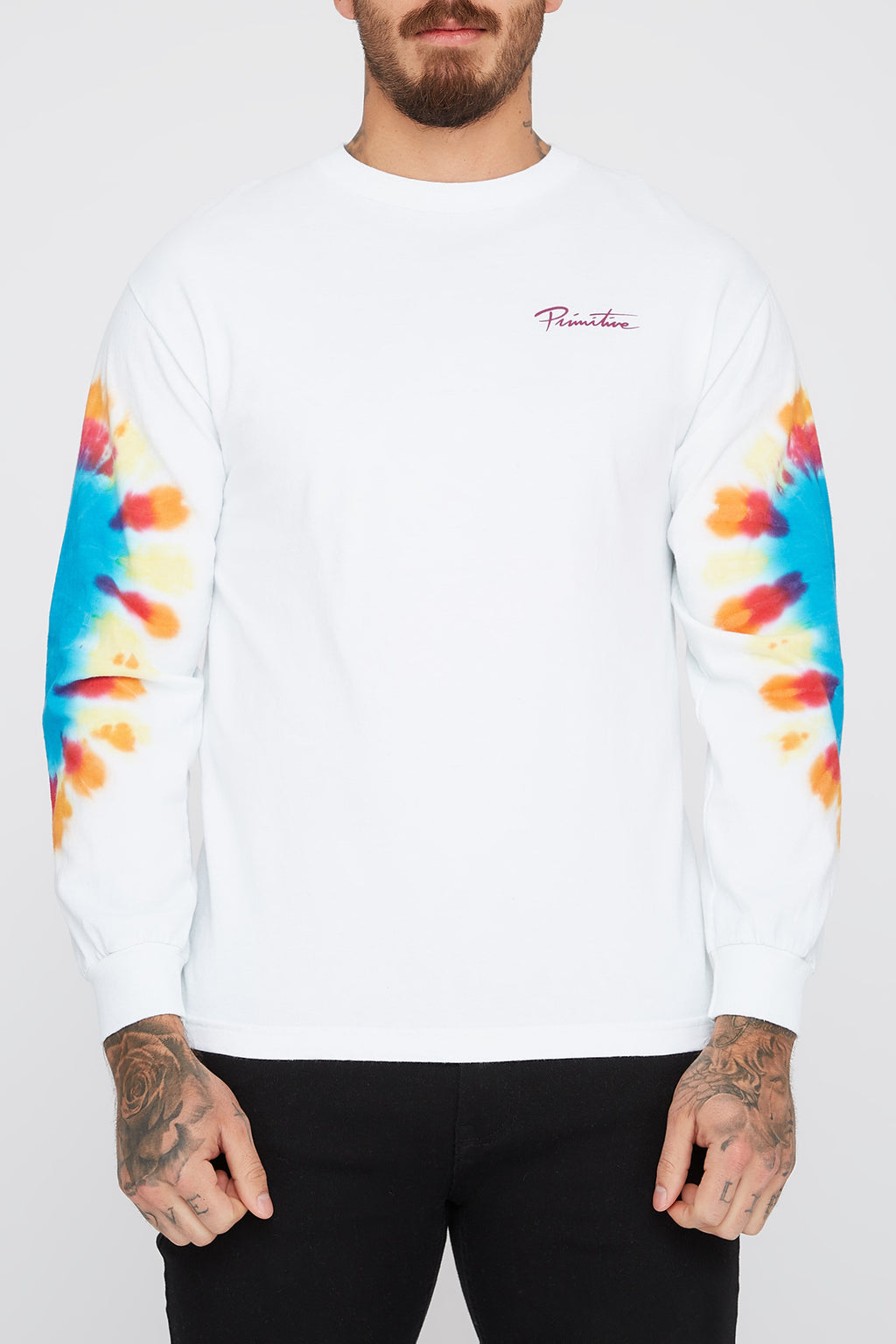 Primitive Mens Tie-Dye Long Sleeve T-Shirt