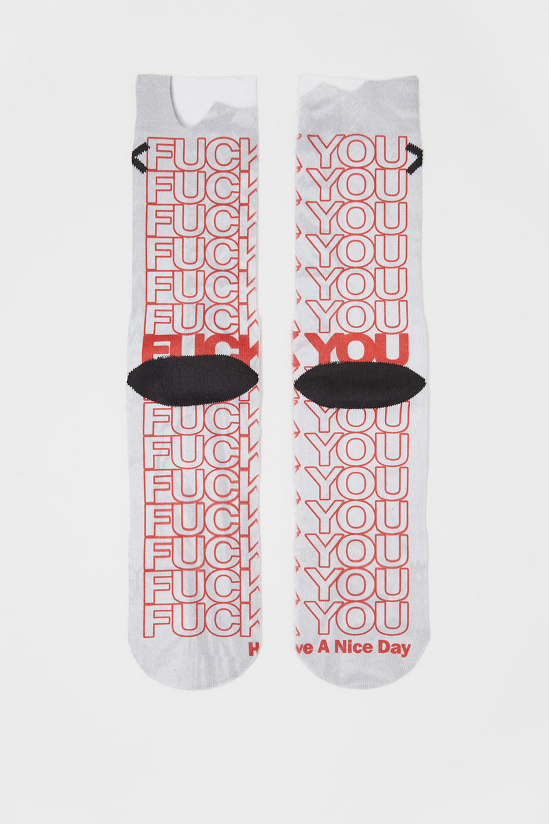 Odd Sox Mens Have A Nice Day Crew Socks