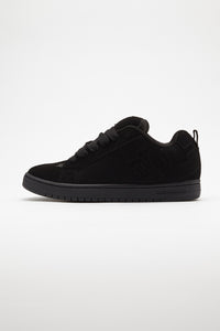 DC Mens All Black Court Graffik Shoes