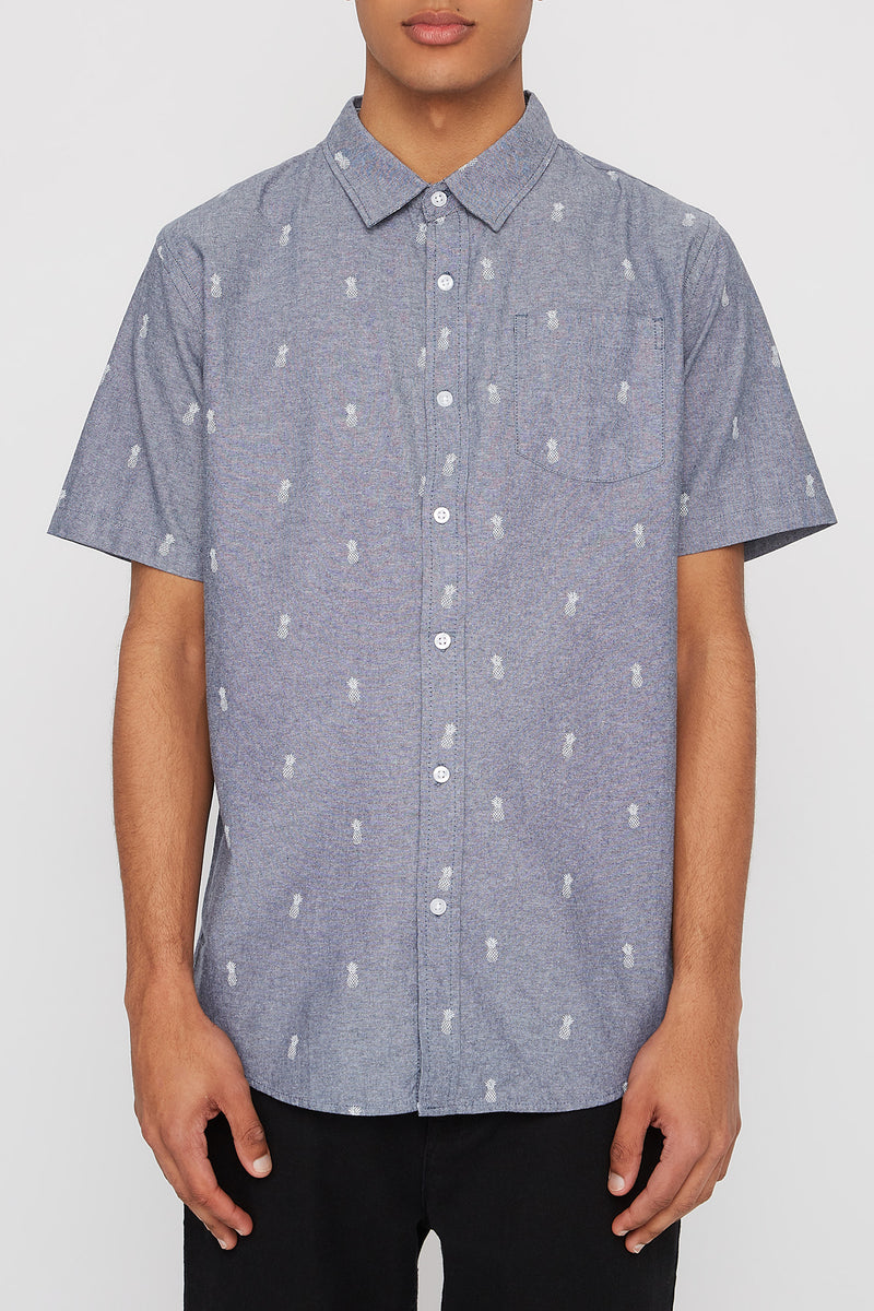 West49 Mens Ditsy Print Button Up Shirt