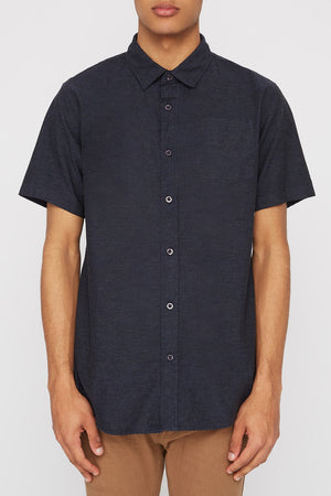 West49 Mens Solid Chambray Shirt