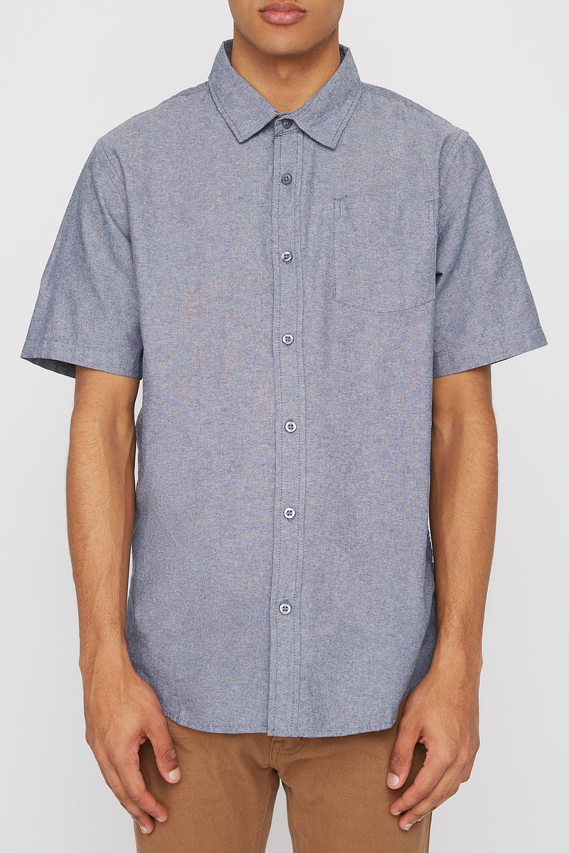 West49 Mens Solid Chambray Shirt