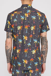 Zoo York Mens Graphic Button-Up Shirt