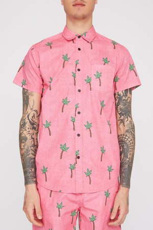 West49 Mens Fun Graphic Button-Up Shirt