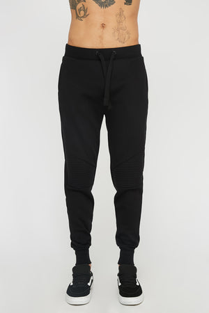 West49 Mens Solid Moto Jogger