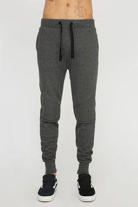 West49 Mens Solid Moto Jogger