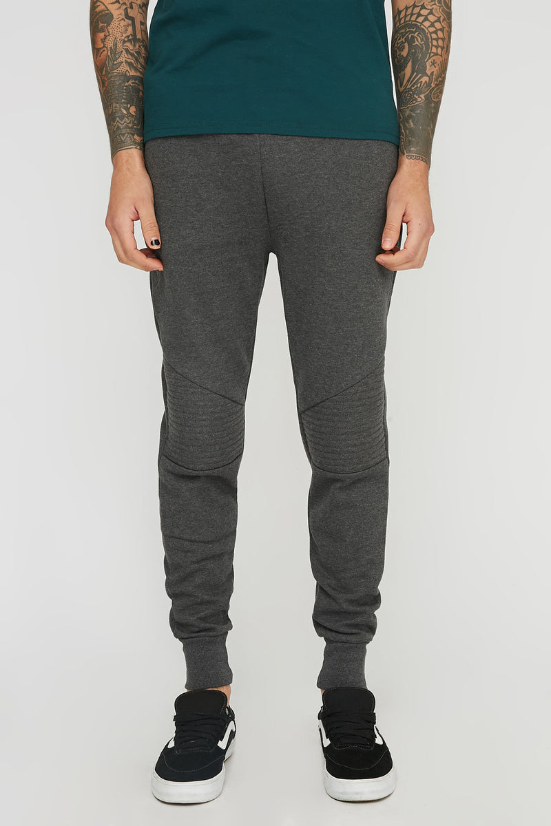 West49 Mens Solid Moto Jogger