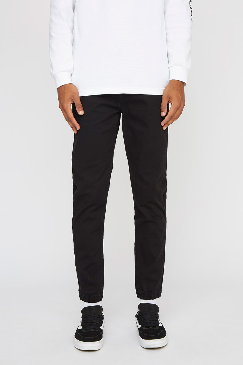West49 Mens Solid Twill Basic Jogger