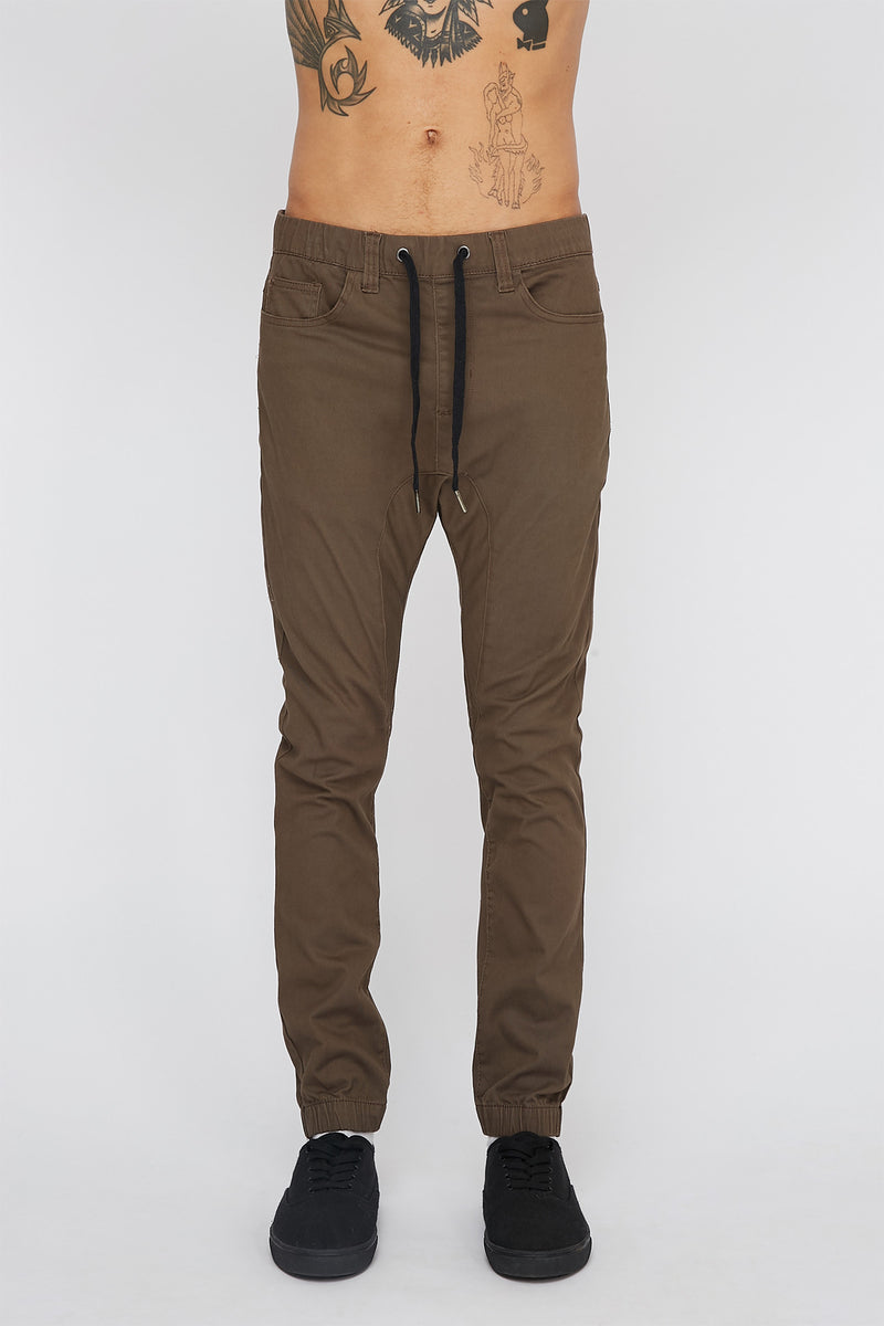 Zoo York Mens Solid Twill 5-Pocket Jogger