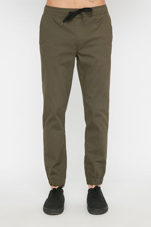 West49 Mens Solid Twill Basic Jogger