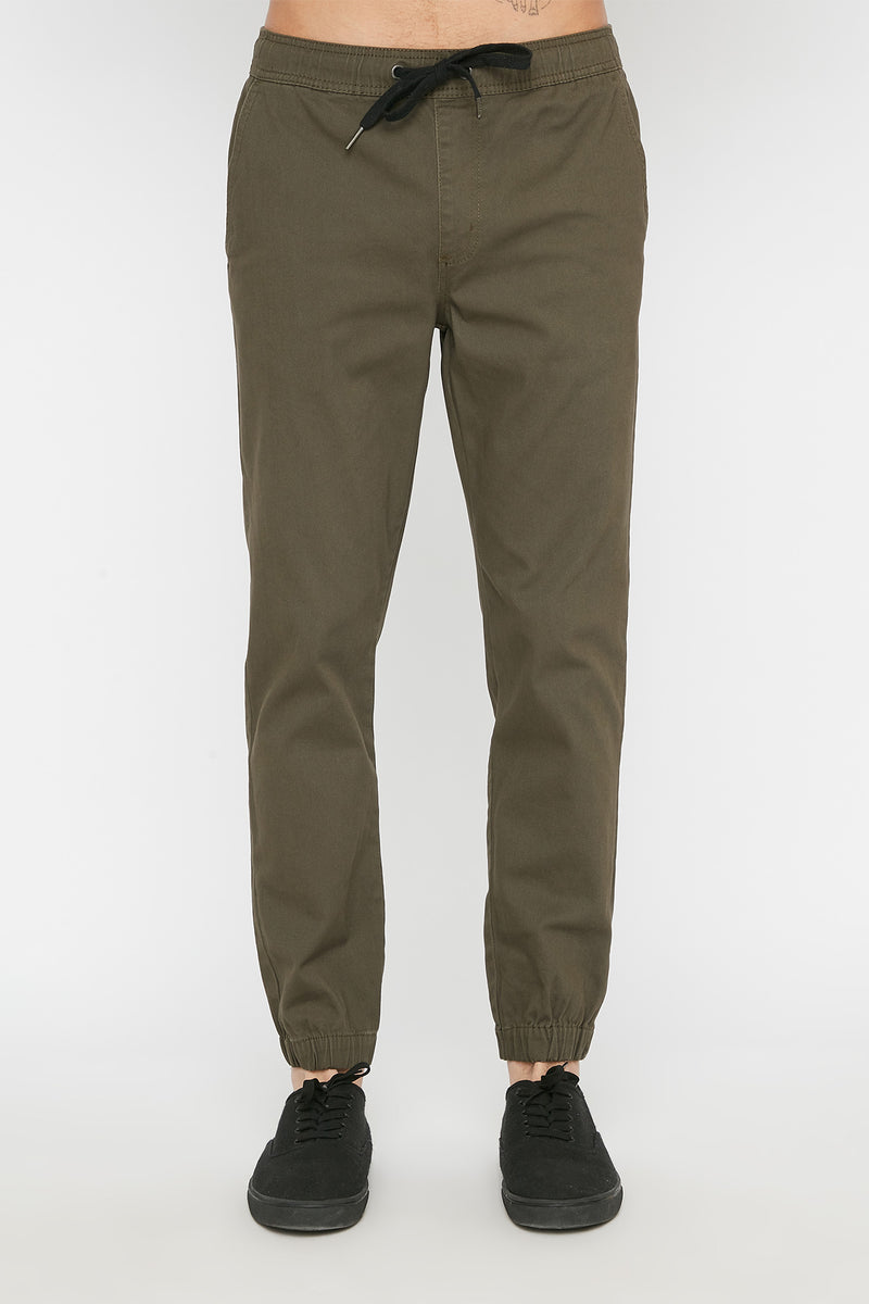 West49 Mens Solid Twill Basic Jogger