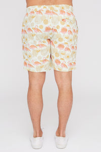 West49 Mens Flamingo Print Pull-On Shorts