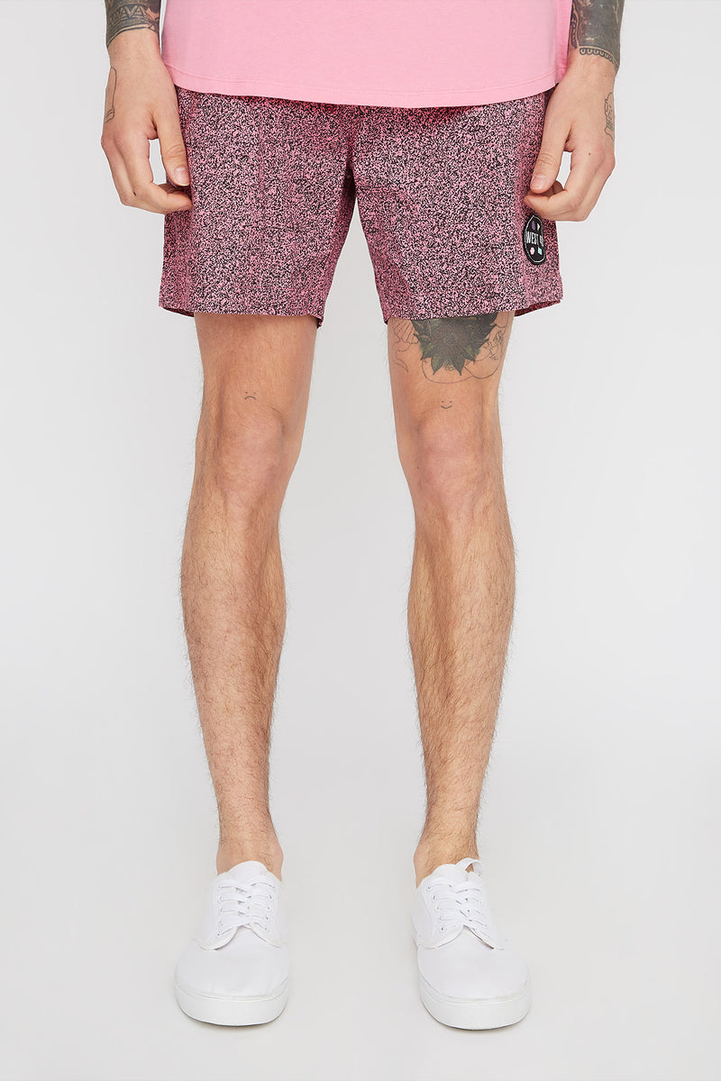 West49 Mens Speckle Shorts - rose