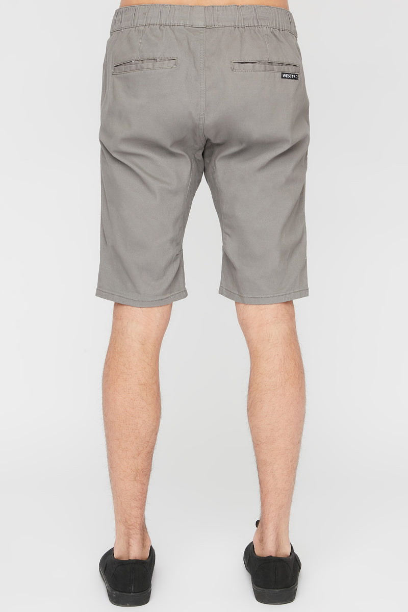 West49 Mens Twill Jogger Short