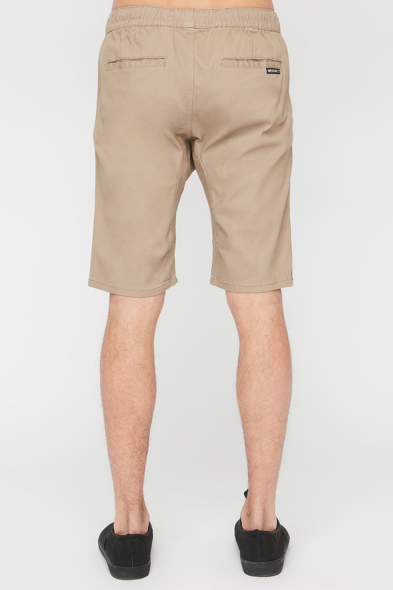 West49 Mens Twill Jogger Short