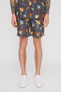 Zoo York Mens Graphic Pull-On Beach Shorts