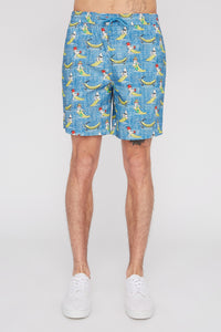 West49 Mens Fun Graphic Pull-On Beach Shorts