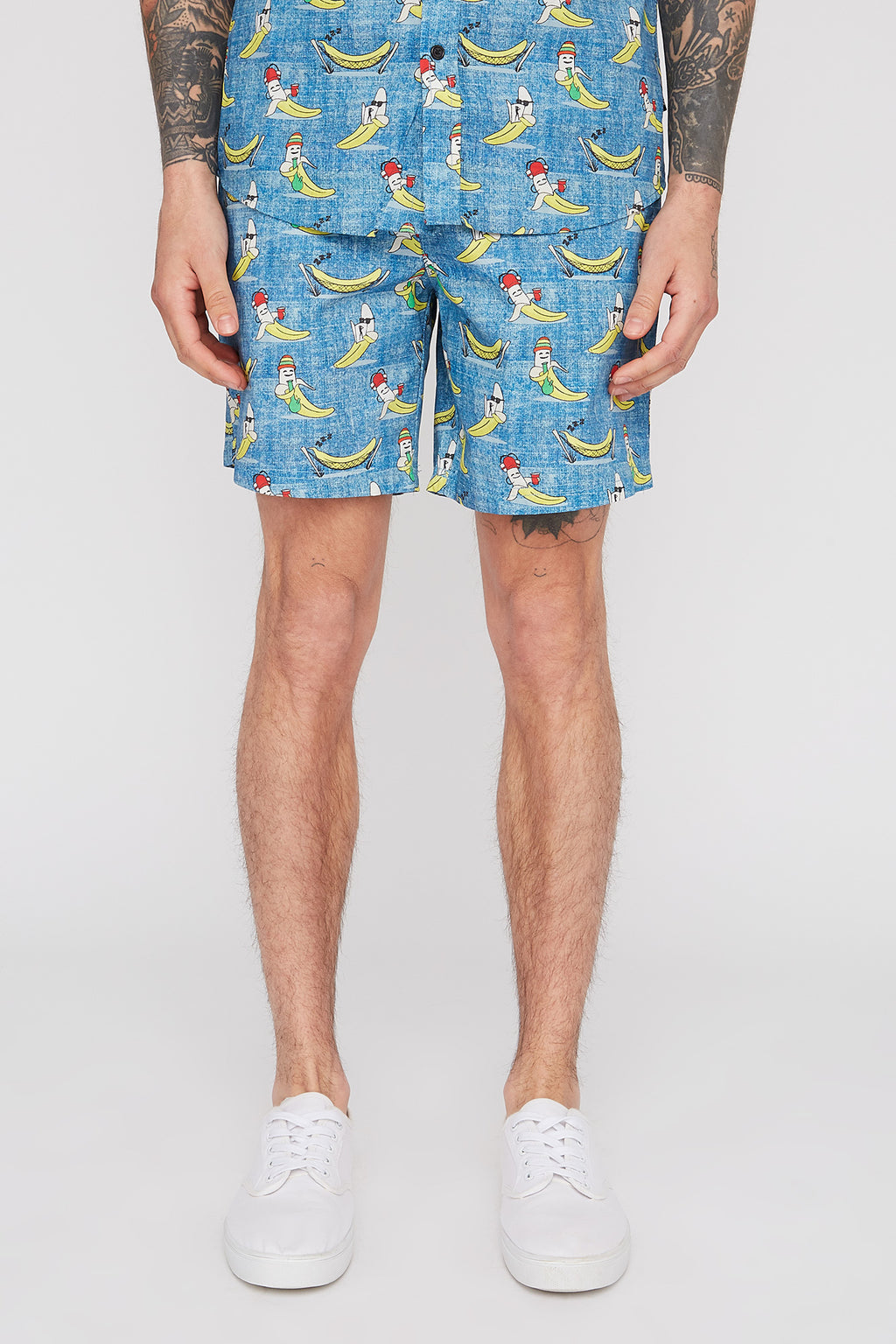 West49 Mens Fun Graphic Pull-On Beach Shorts