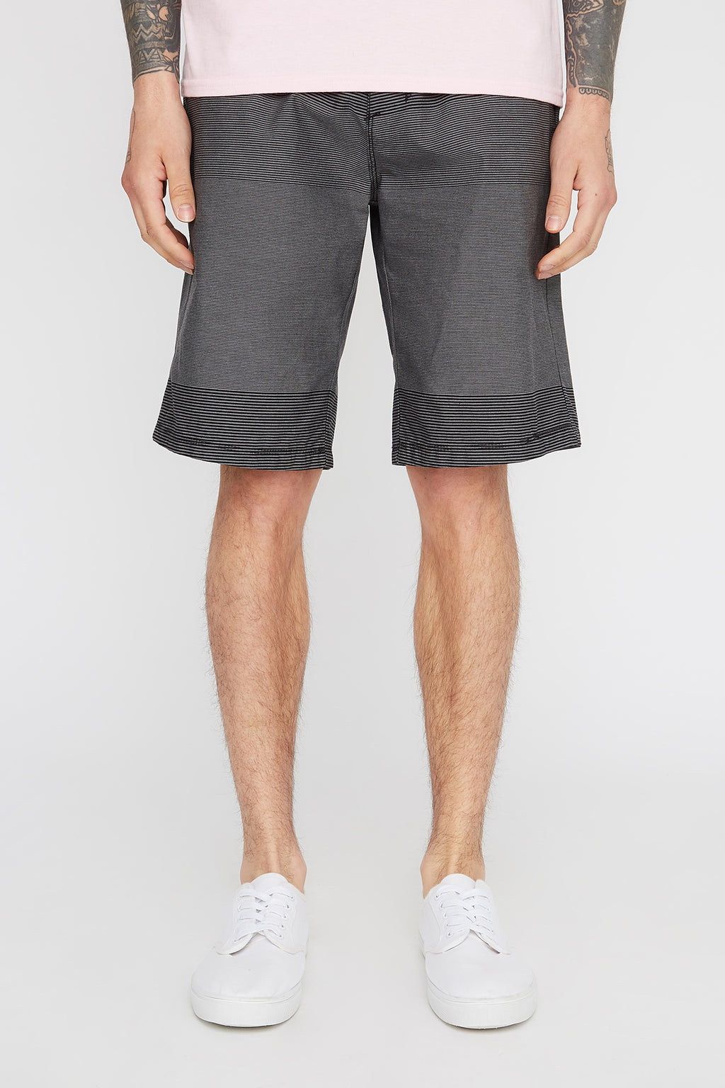 West49 Mens Striped Skate Shorts