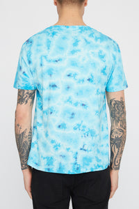 West49 Mens Blue Tie Dye T-Shirt