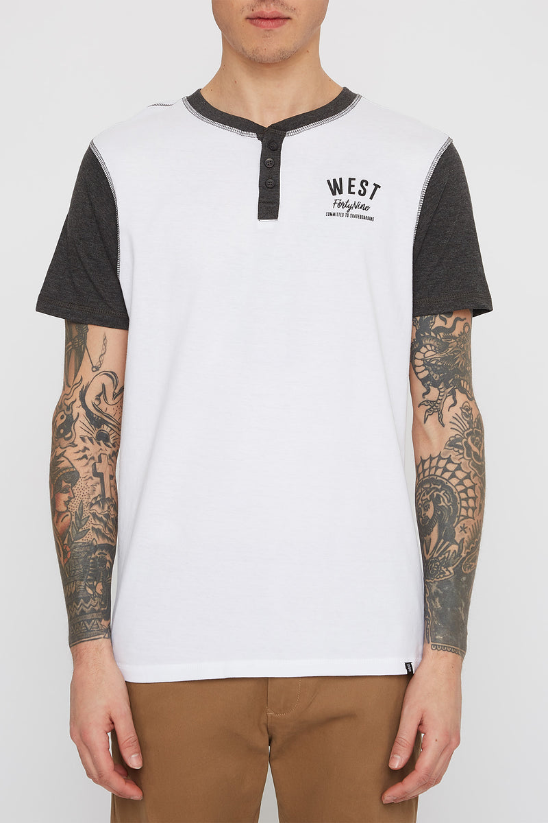 West49 Mens Henley T-Shirt