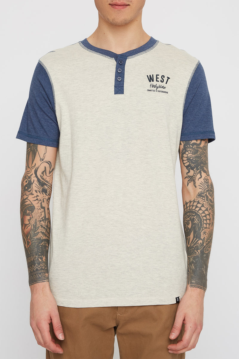 West49 Mens Henley T-Shirt