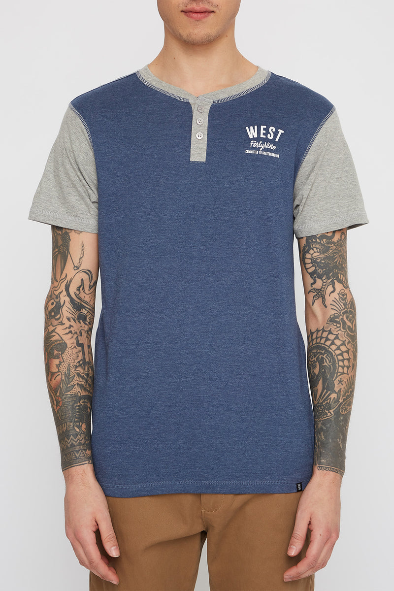 West49 Mens Henley T-Shirt