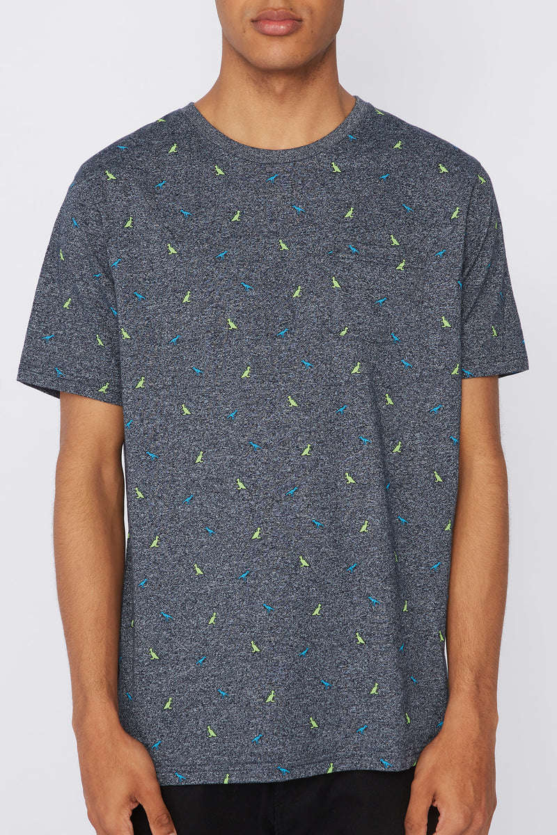 West49 Mens Ditsy Print Pocket T-Shirt