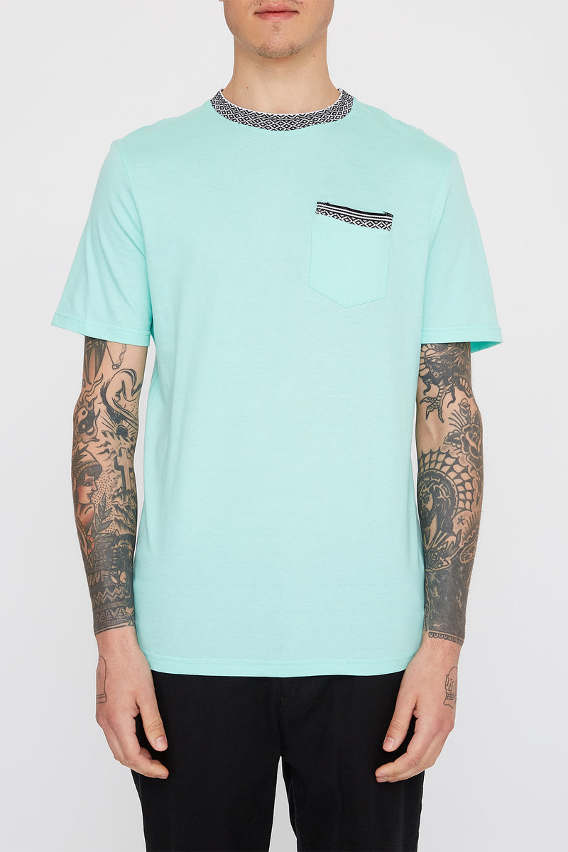 West49 Mens Contrast Collar T-Shirt