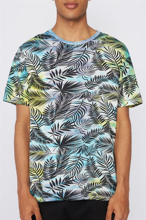 West49 Mens Tie-Dye Palm Tree T-Shirt