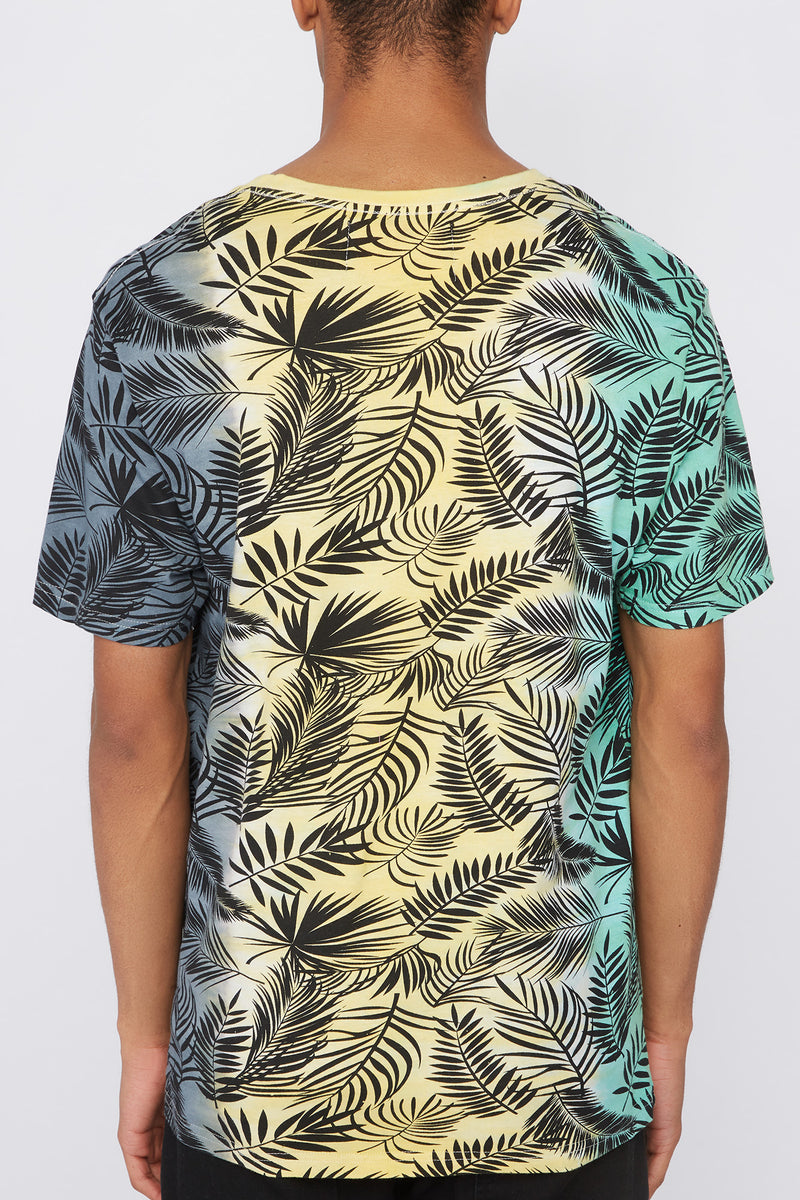 West49 Mens Tie-Dye Palm Tree T-Shirt