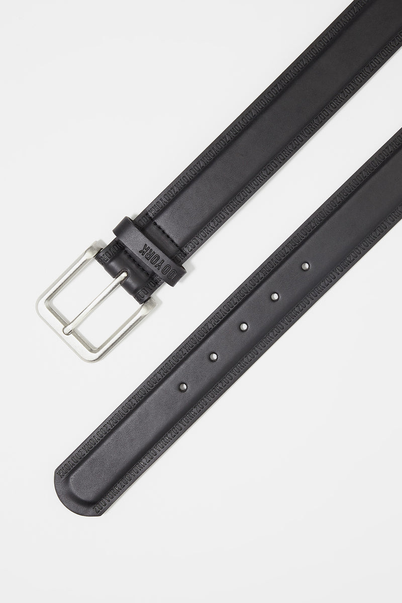 Zoo York Mens Faux Leather Black Belt