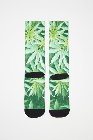 Zoo York Mens Hemp Graphic Crew Socks