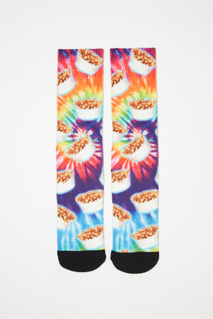 Zoo York Mens Poutine Graphic Crew Socks