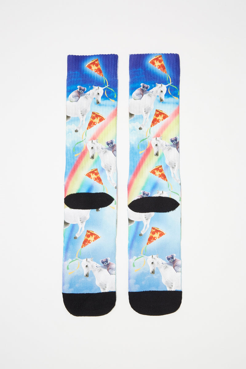 Zoo York Mens Unicorn Crew Socks