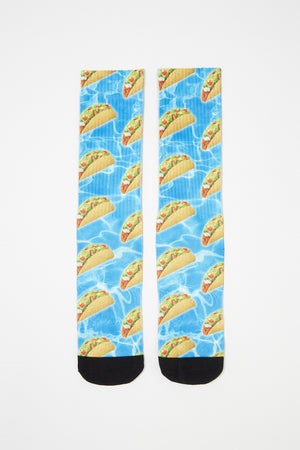 Zoo York Boys Taco Graphic Crew Socks