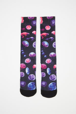 Zoo York Boys Jellyfish Sublimated Crew Socks