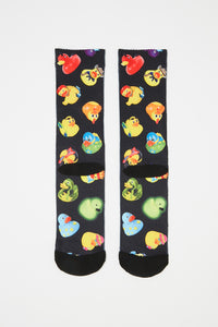 Zoo York Mens Rubber Duckie Sublimated Crew Socks